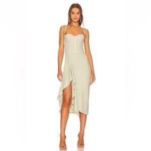 NWT Katie May Doutzen Dress Sage Green Size XS (Flawed) $395.